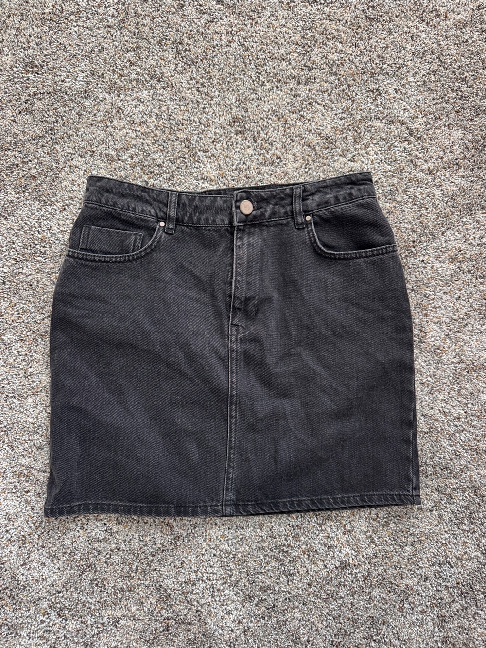 ASOS Black Denim Mini Skirt